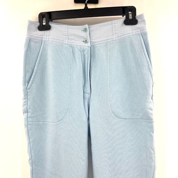 Something Navy Light Blue Cotton Joggers Women's Small - Picture 2 of 6